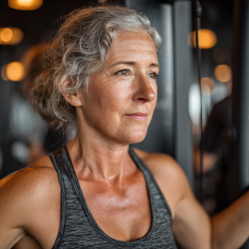 Активні люди старшого віку займаються фітнесом